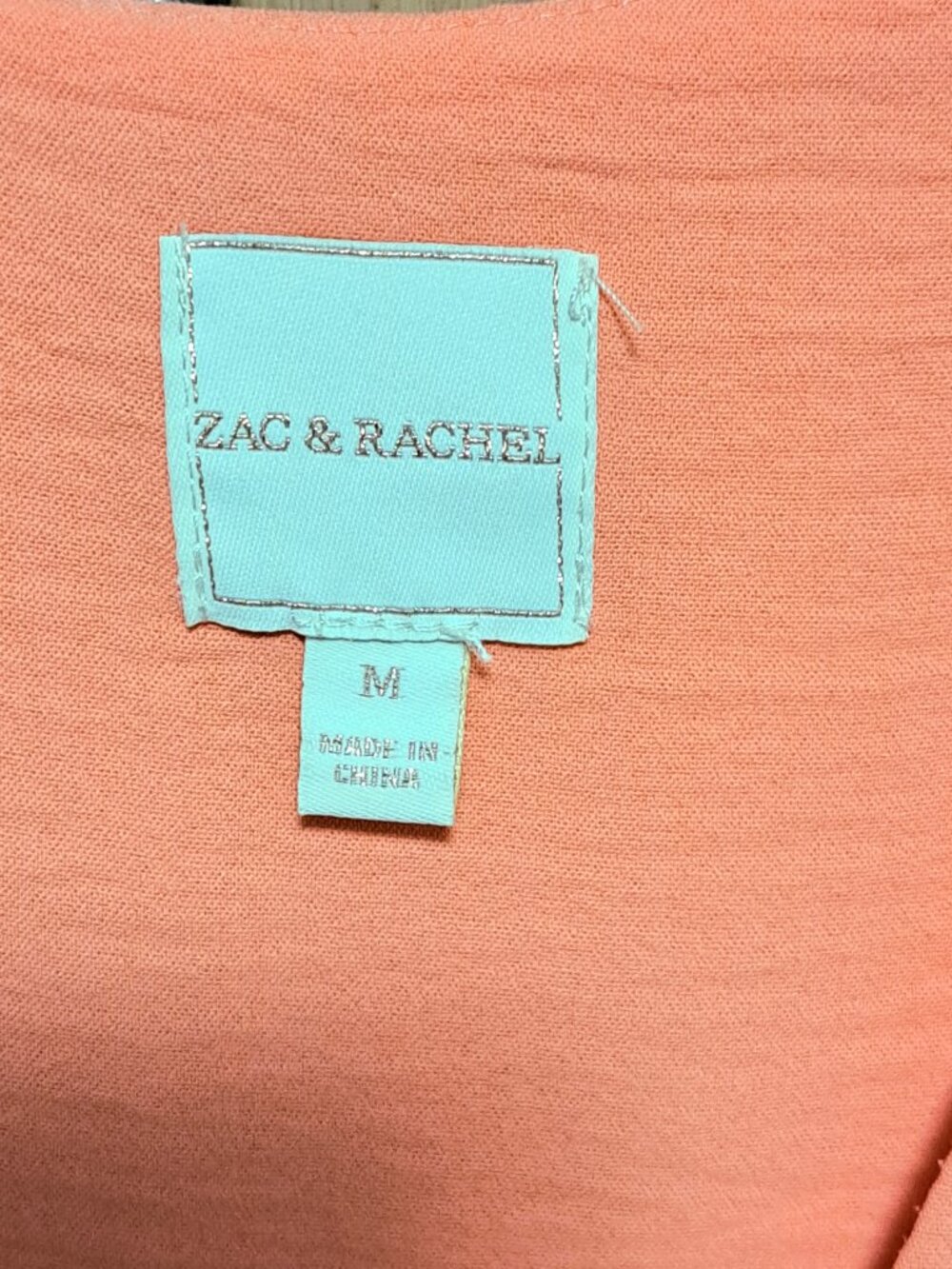Zac & Rachel Orange Textured Blouse - Picture 5 of 6